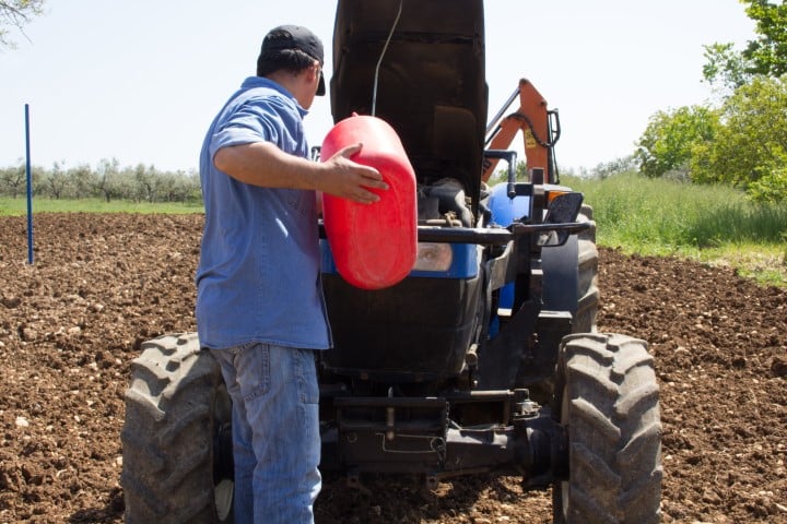 Farm diesel storage - the red diesel is changing