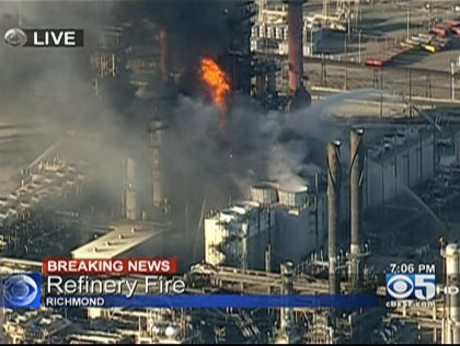 Chevron refinery fire