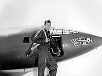 Chuck Yeager with GlamorousGlennis