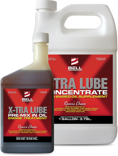 Xtra Lube oil additive quiets a noisy engine.