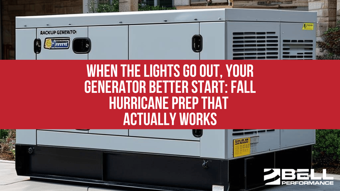 When the Lights Go Out, Your Generator Better Start: Fall Hurricane Prep That Actually Works