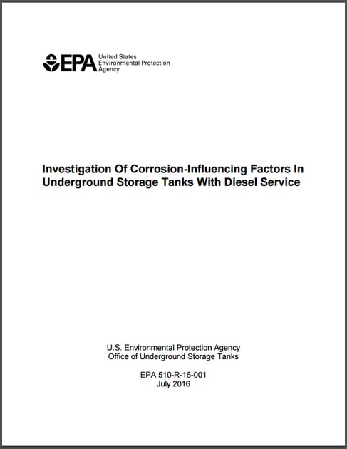 Troubling News About Diesel Fuel Storage Tank Corrosion from EPA Study