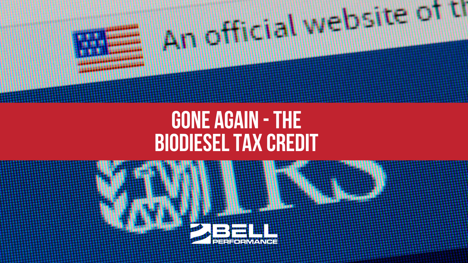 Gone again - the biodiesel tax credit